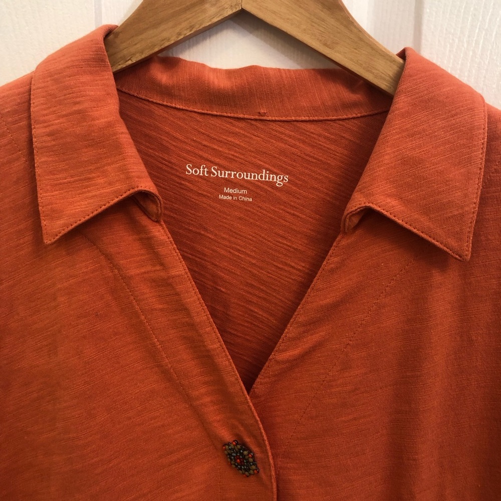 Soft Surroundings Mixed Button Danielle Tunic - Picture 3 of 13